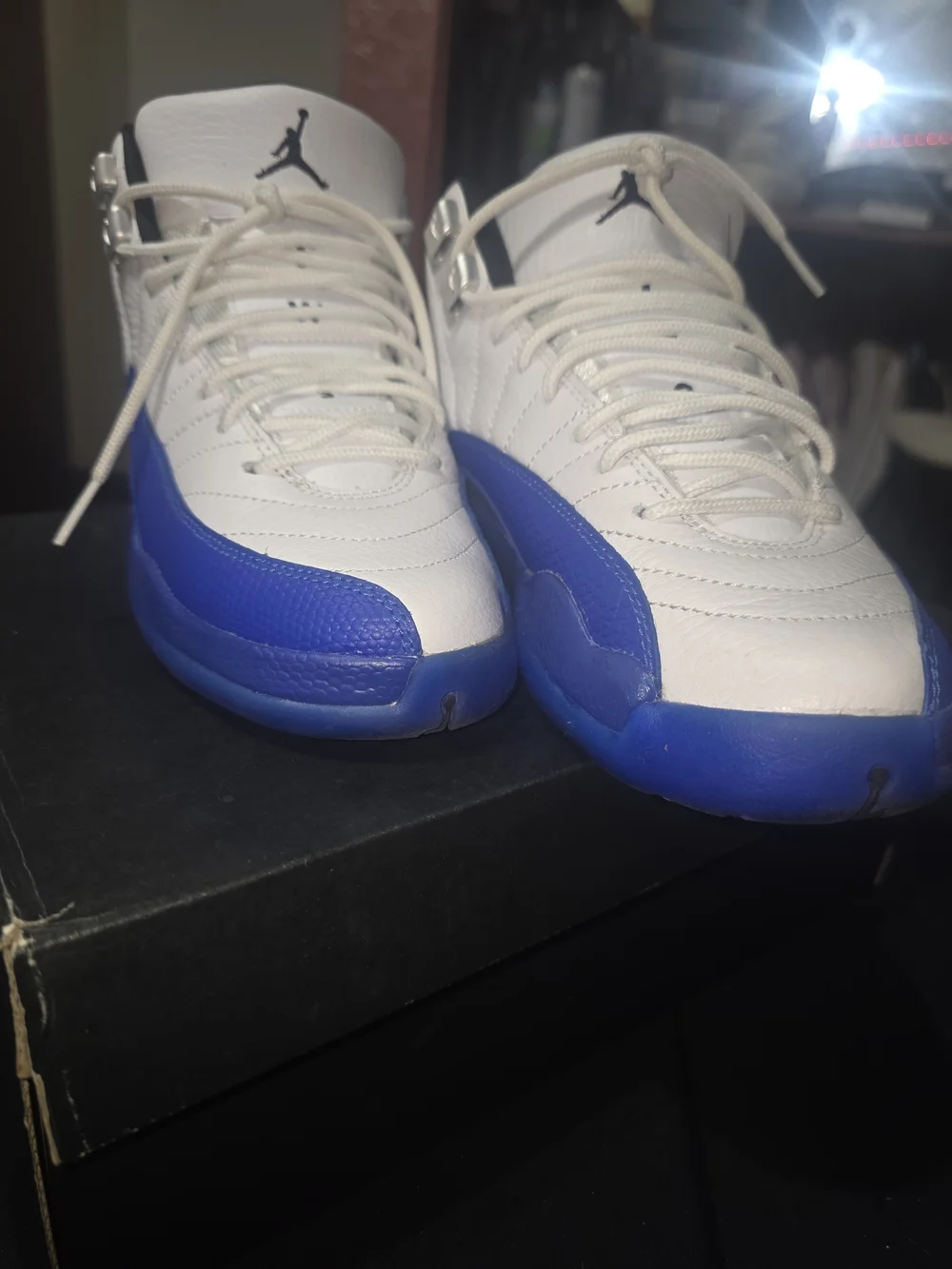 Jordan Retro 12 in White and Royal Blue
